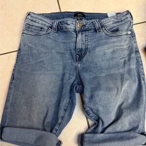 True Religion Light Blue Jean Shorts